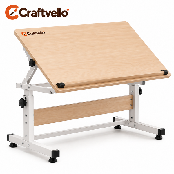 Craftvello™ Adjustable-Angle Craft Worktable