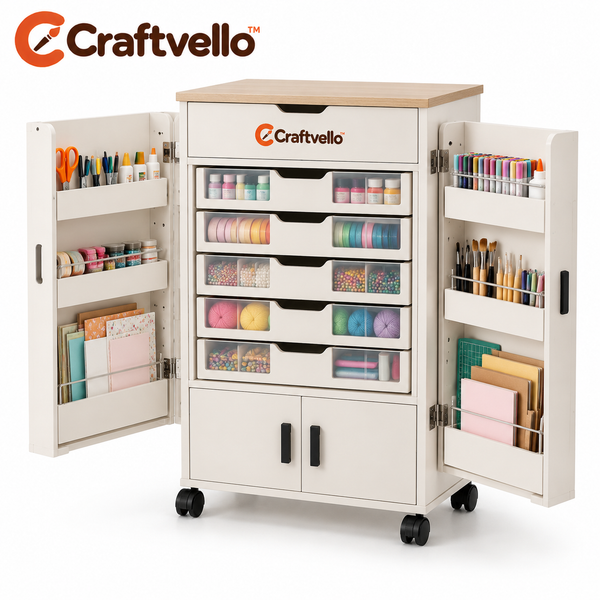 Craftvello™ Craft Supply Storage Cabinet