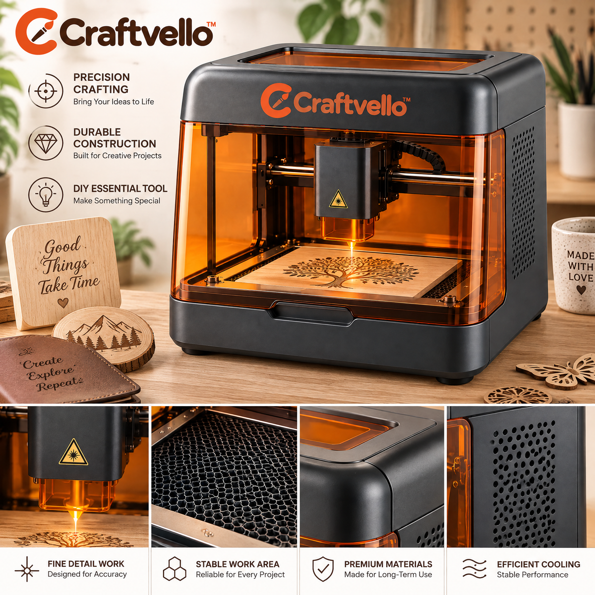 Craftvello™ Mini Laser Engraver